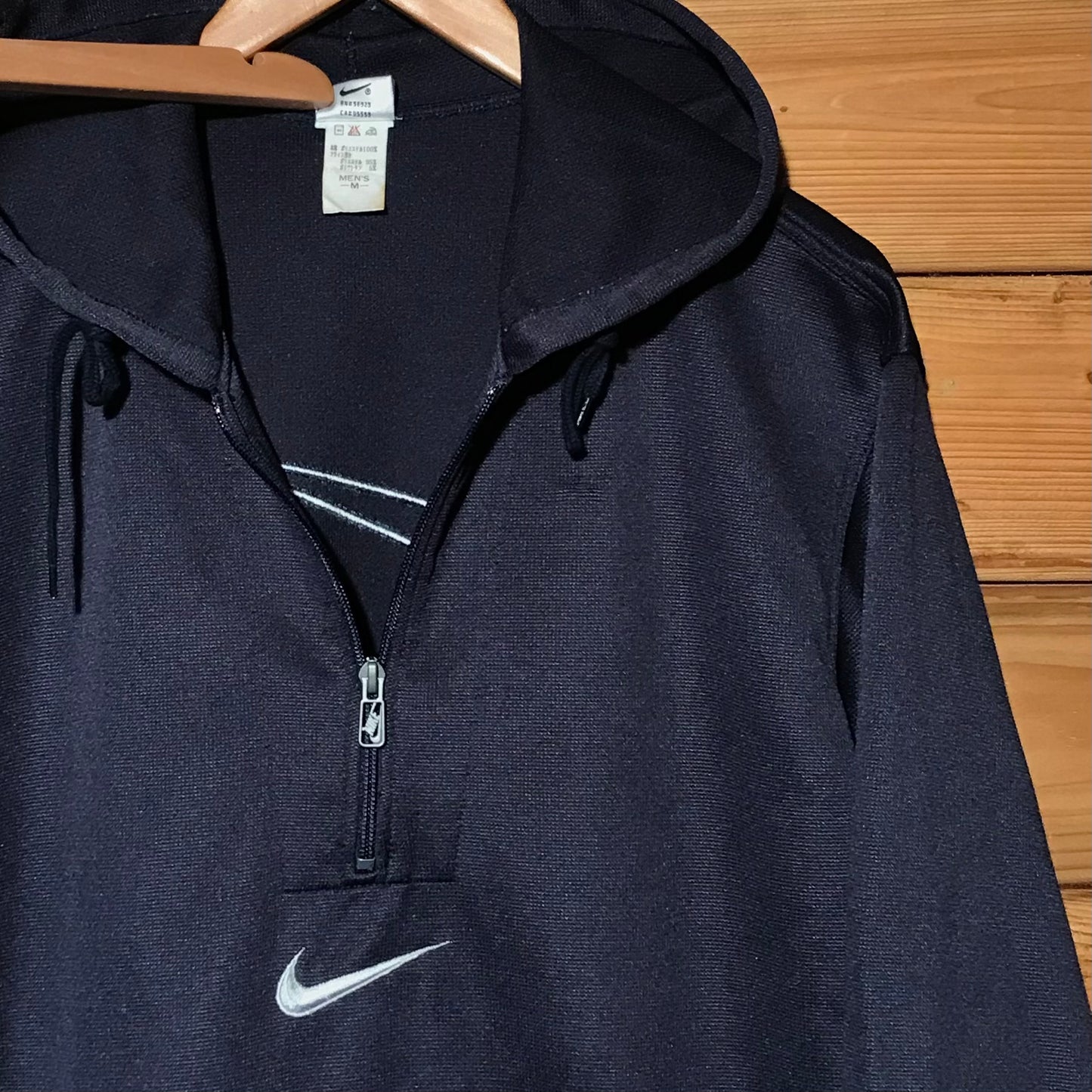 90s Nike Centre Swoosh half zip hoodie