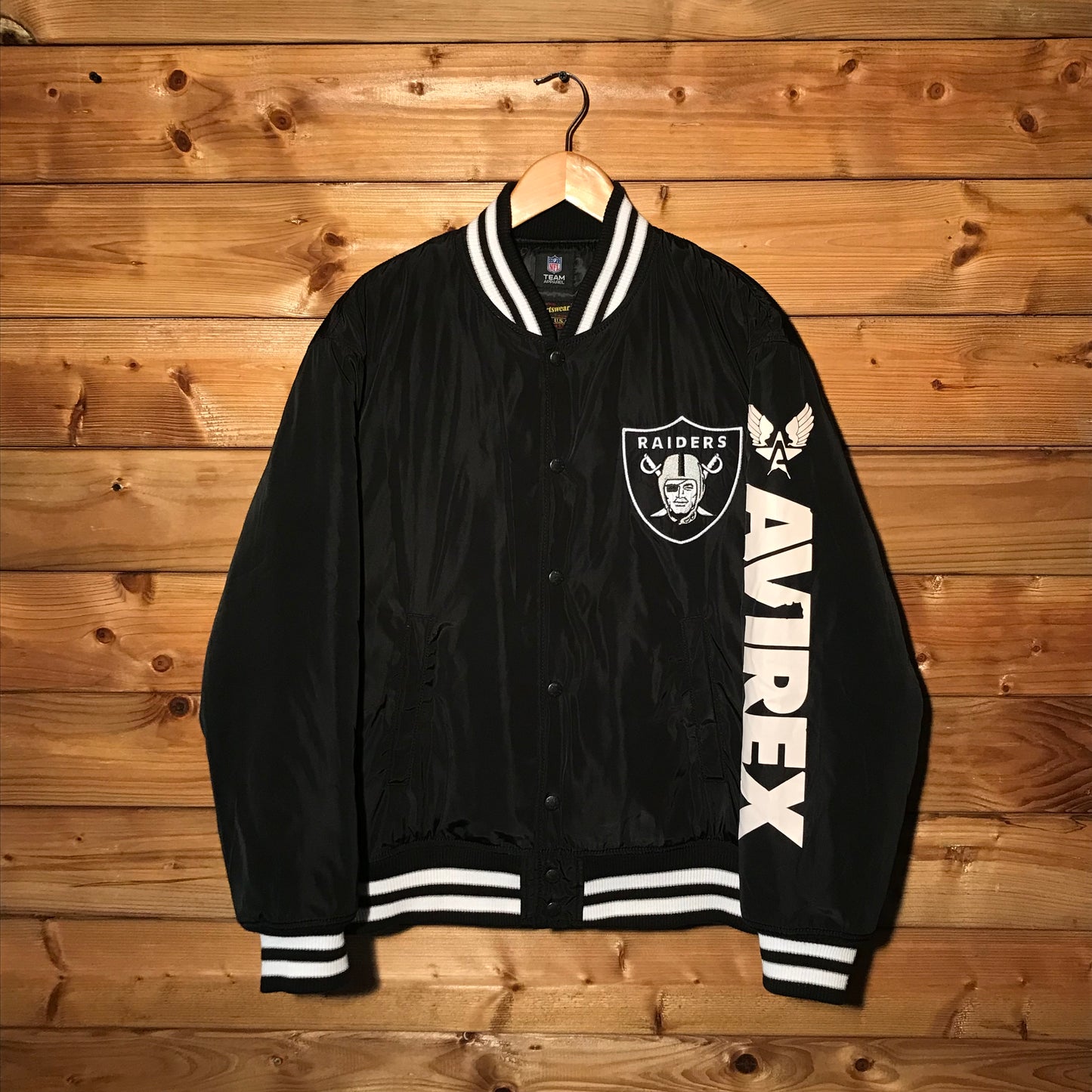 Avirex x NFL Las Vegas Raiders bomber jacket