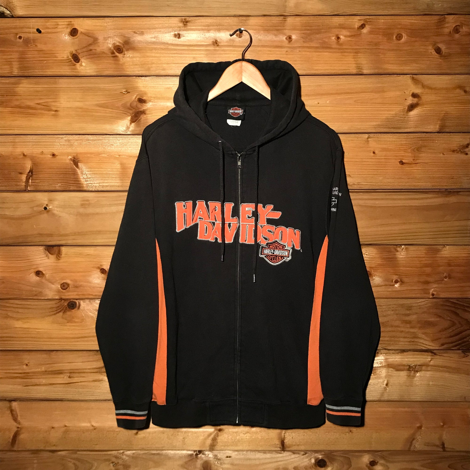 Harley Davidson California Spellout zip up hoodie