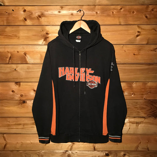 Harley Davidson California Spellout zip up hoodie