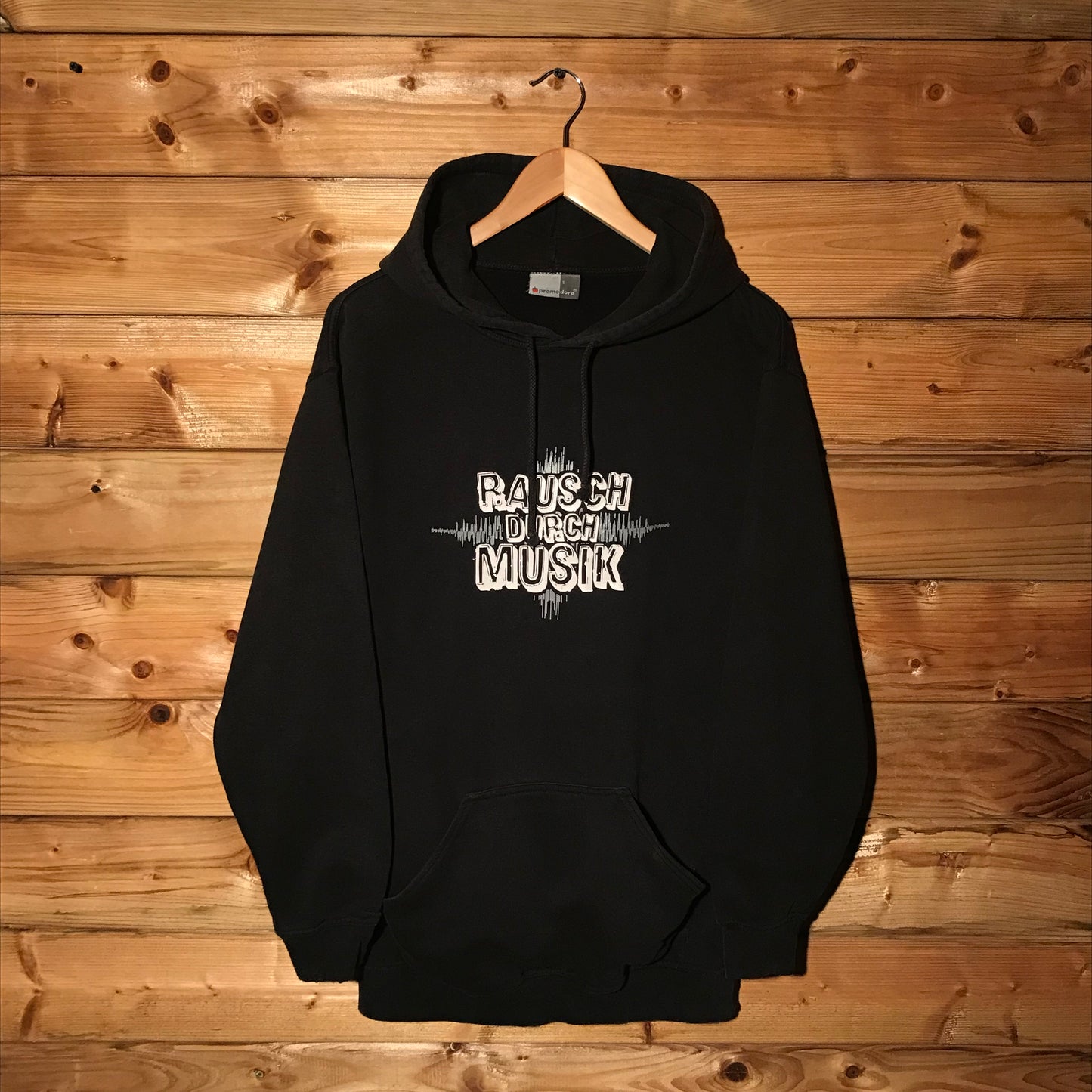 Sitte Rausch Durch Musik Centre Spellout hoodie