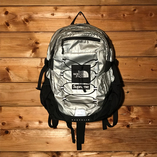 2018 Supreme x The North Face Metallic Borealis backpack bag