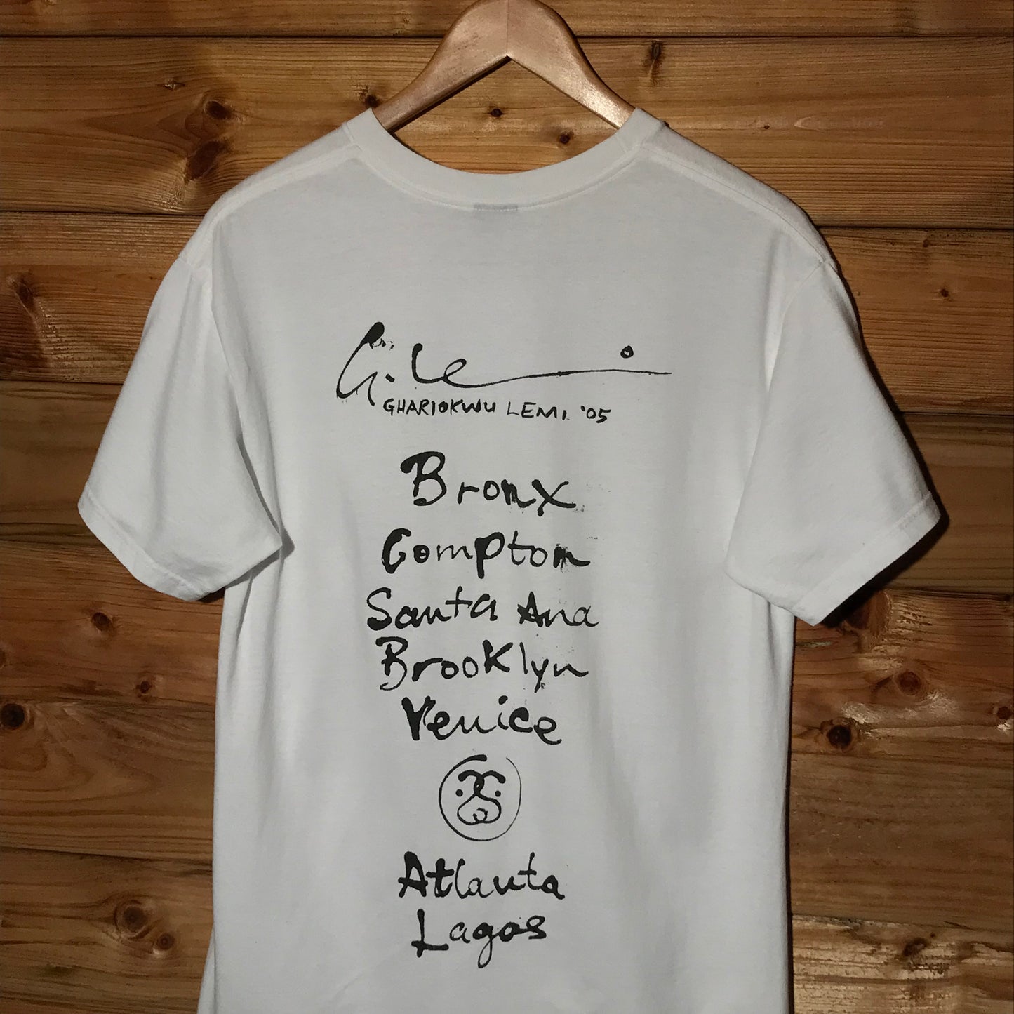 2005 Stüssy x Ghariokwu Lemi World Tour t shirt