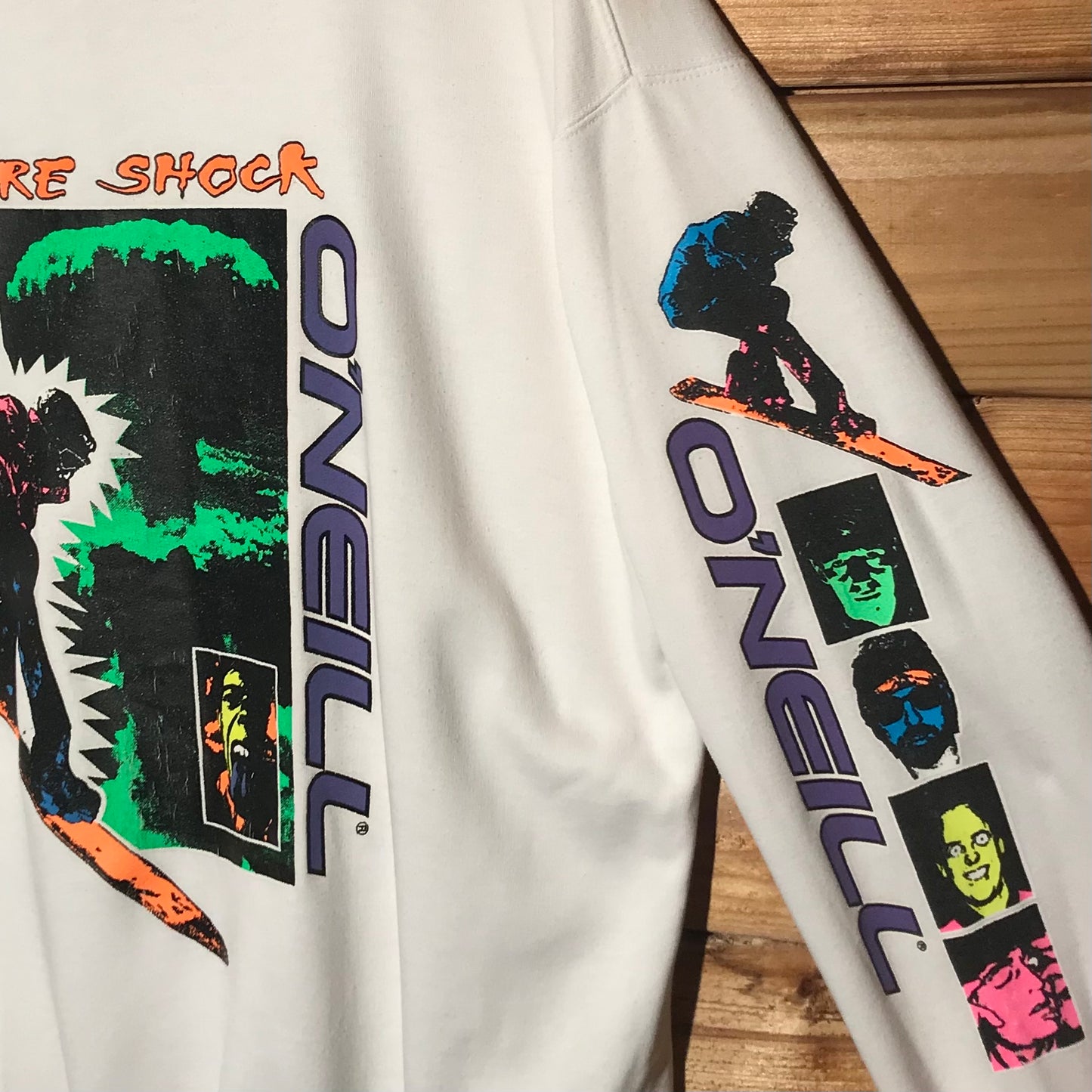 80s O'Neill Future Shock Neon Explosion sweatshirt