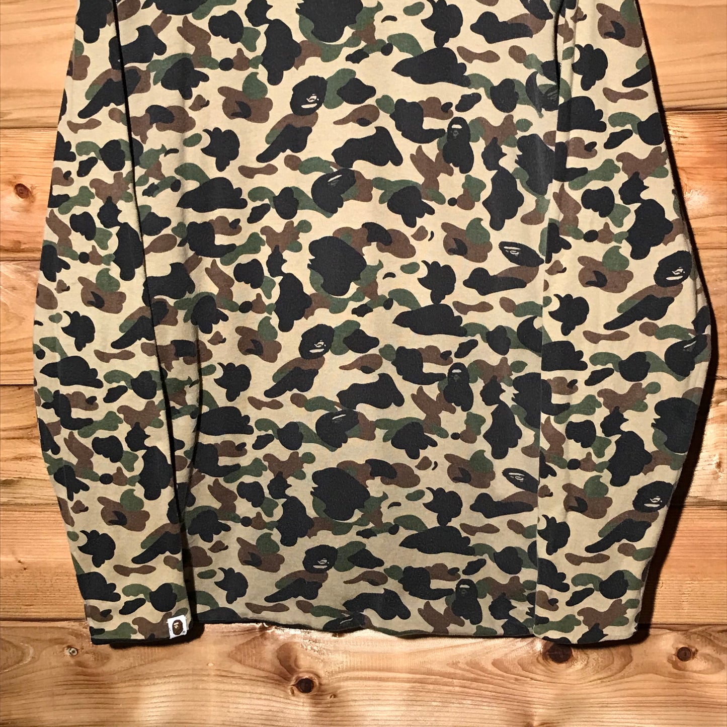 Bape, A Bathing Ape Reversible Classic Camo long sleeve t shirt