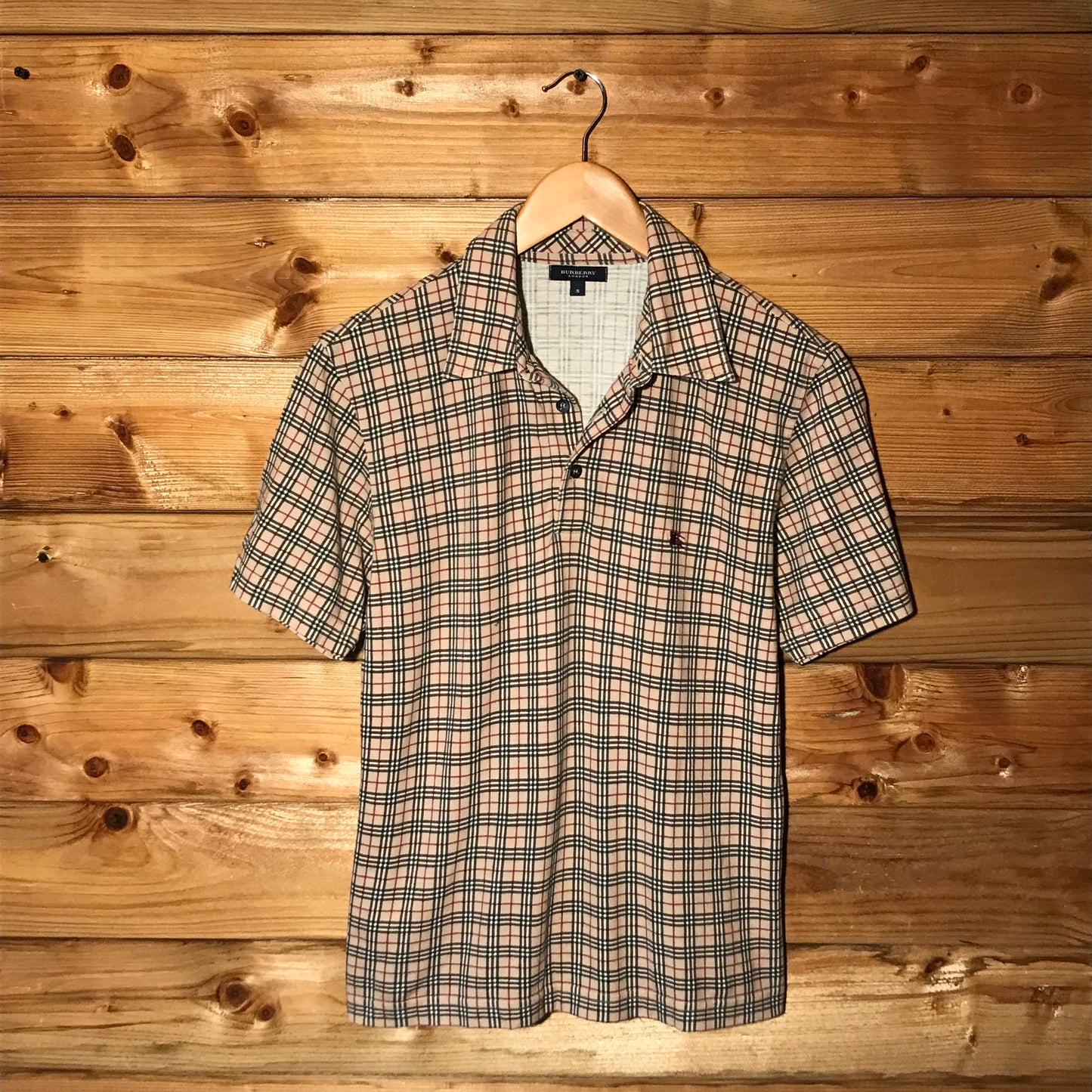 Burberry Nova Check Pattern short sleeve polo t shirt