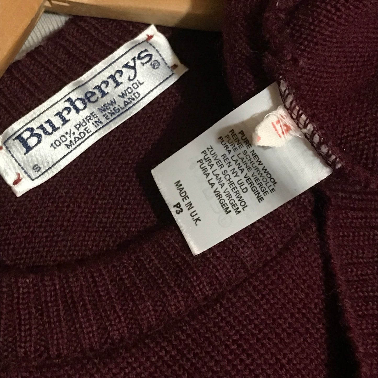 90s Burberry Equestrian Knight knit sweatshirt