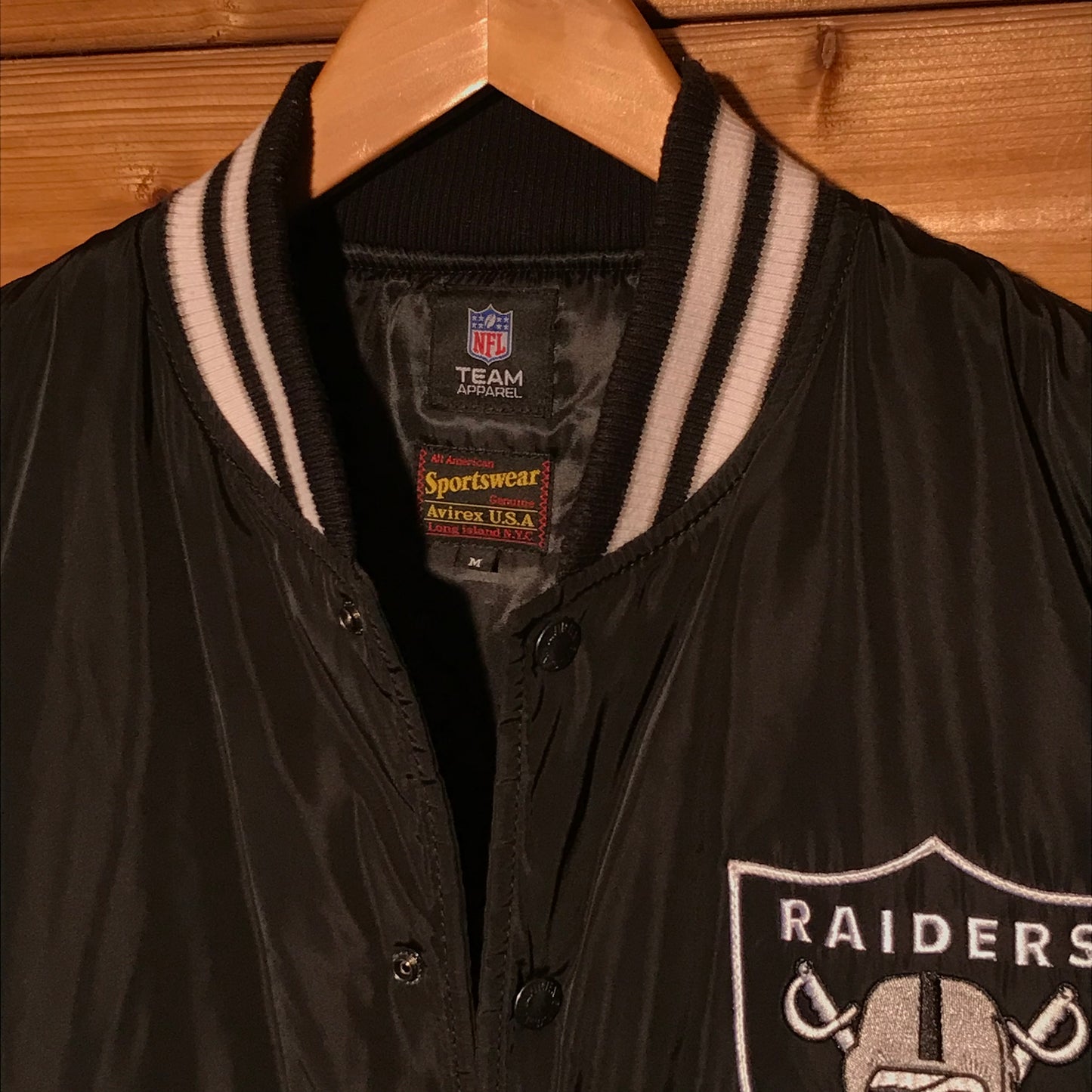 Avirex x NFL Las Vegas Raiders bomber jacket