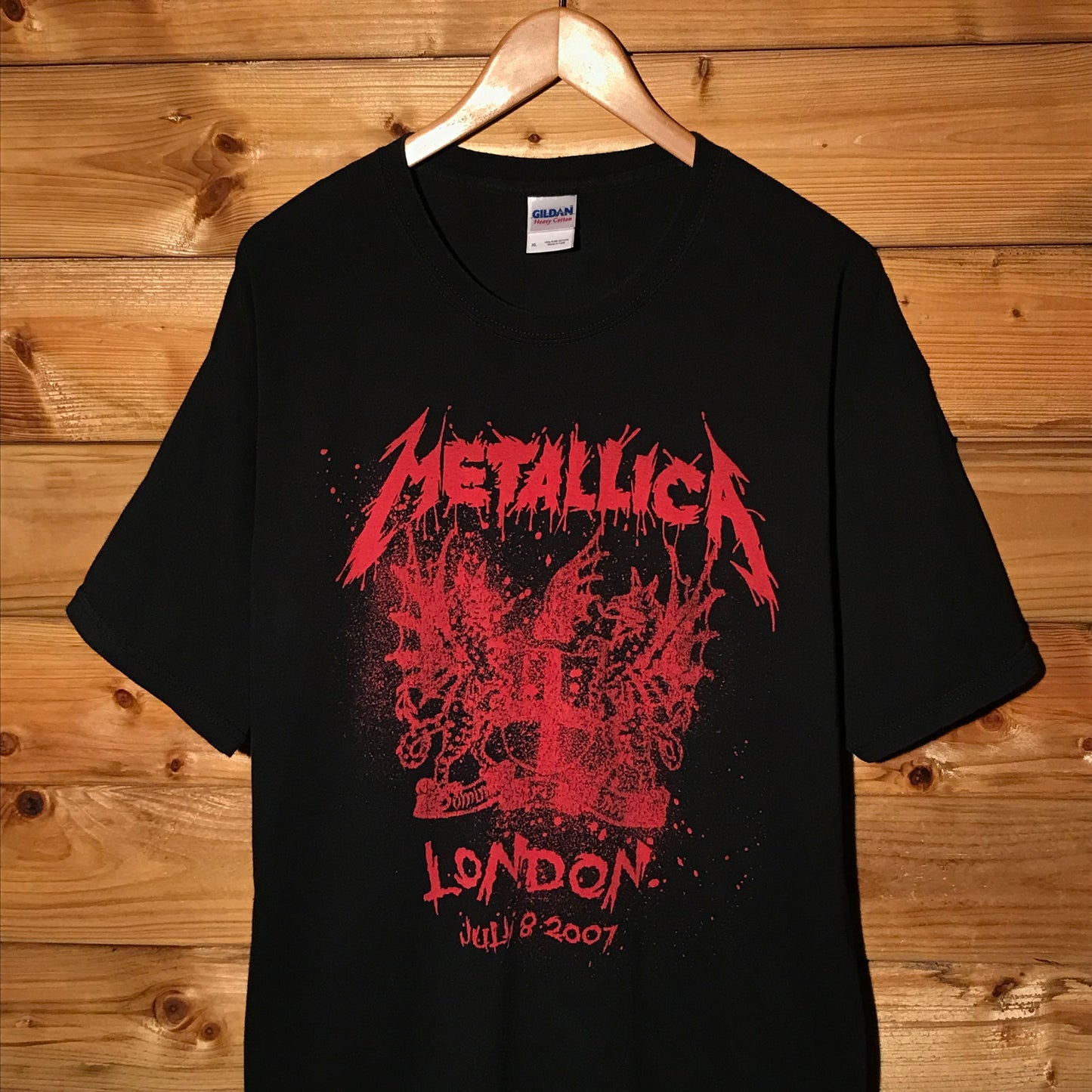 2007 Metallica Sick of the Studio London Concert t shirt