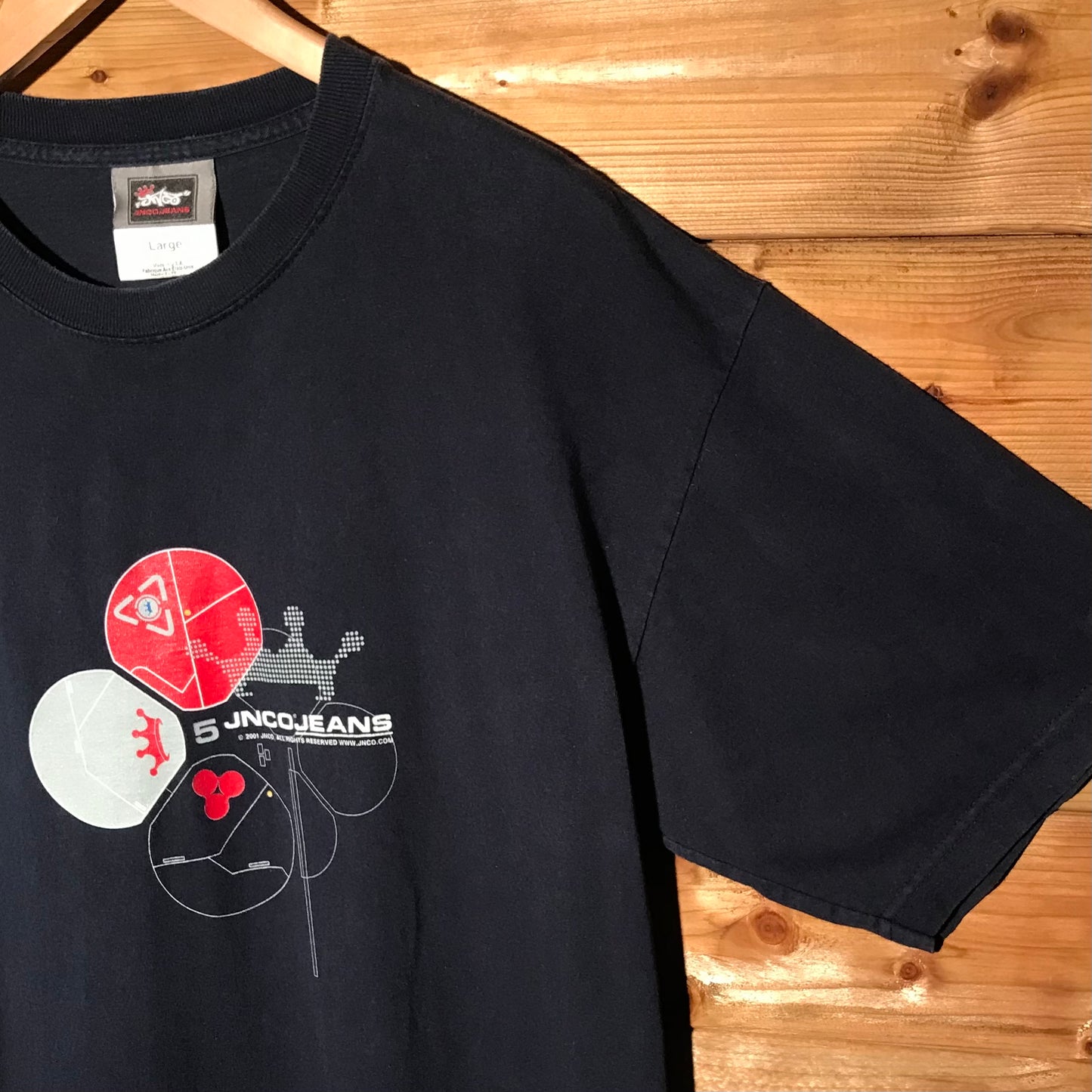 2001 JNCO Website Centre Spellout t shirt