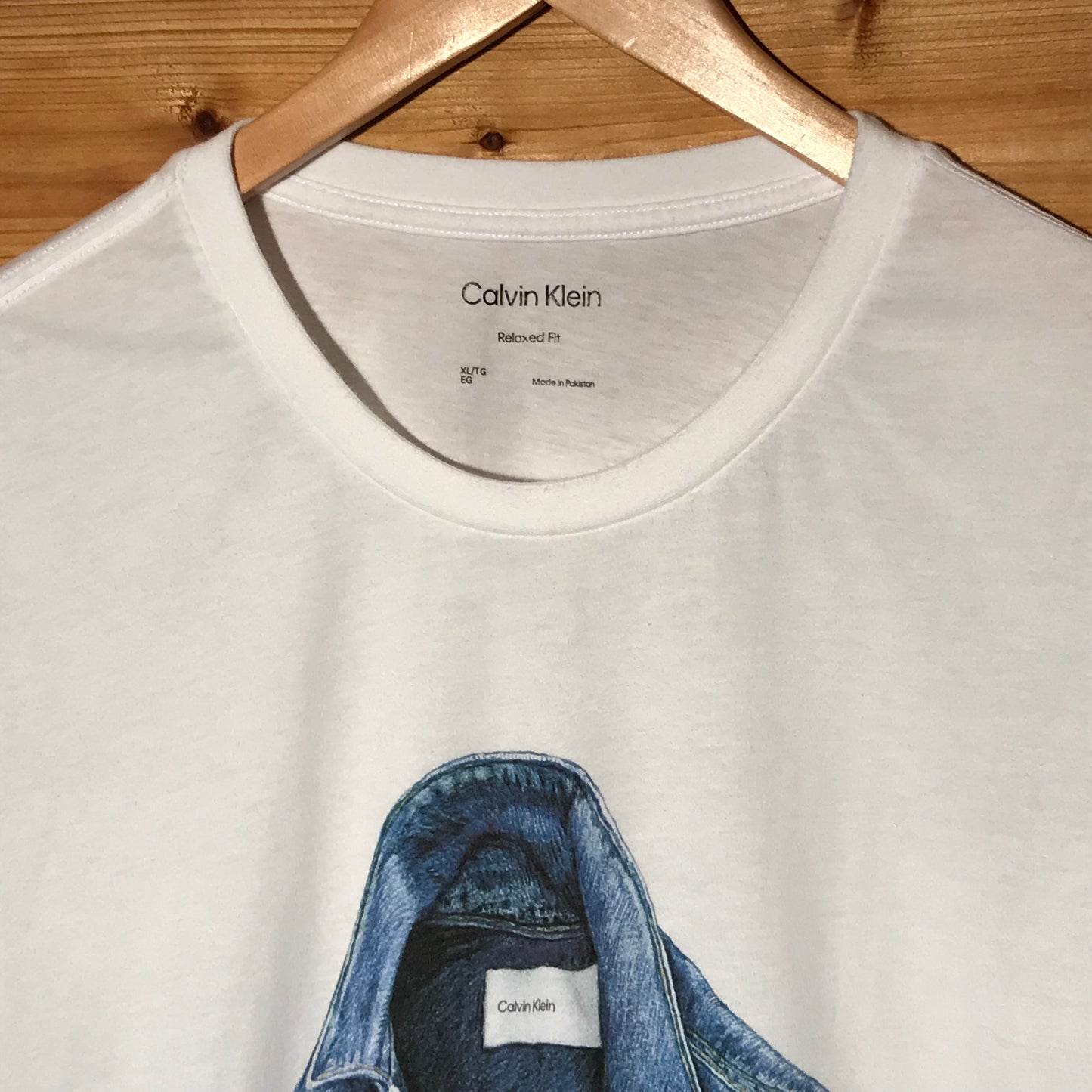 Calvin Klein Felipe Merida Pencil Art Denim Jacket t shirt