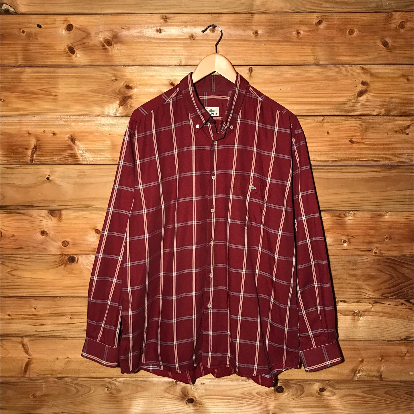 Lacoste Plaid button up shirt