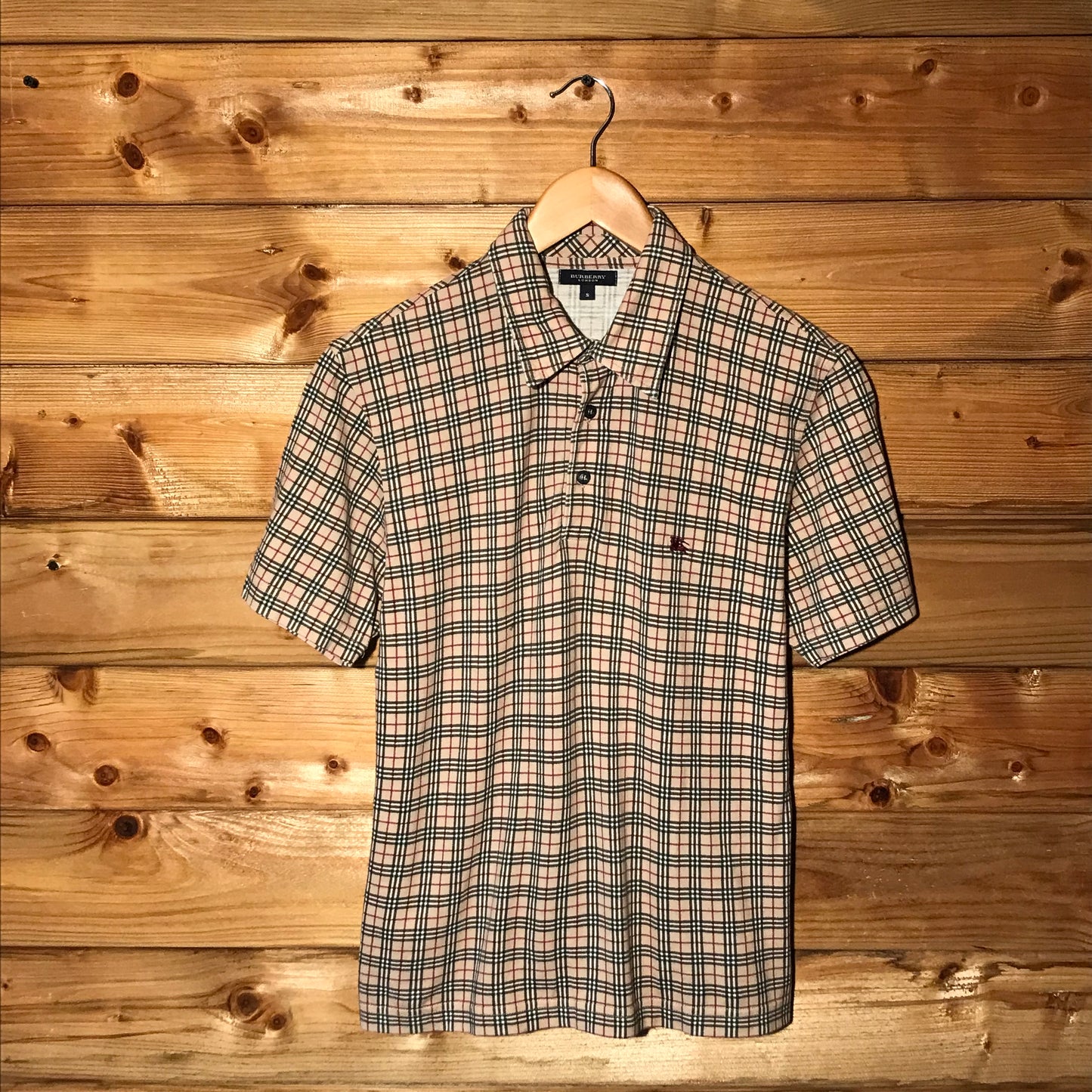 Burberry Nova Check Pattern short sleeve polo t shirt