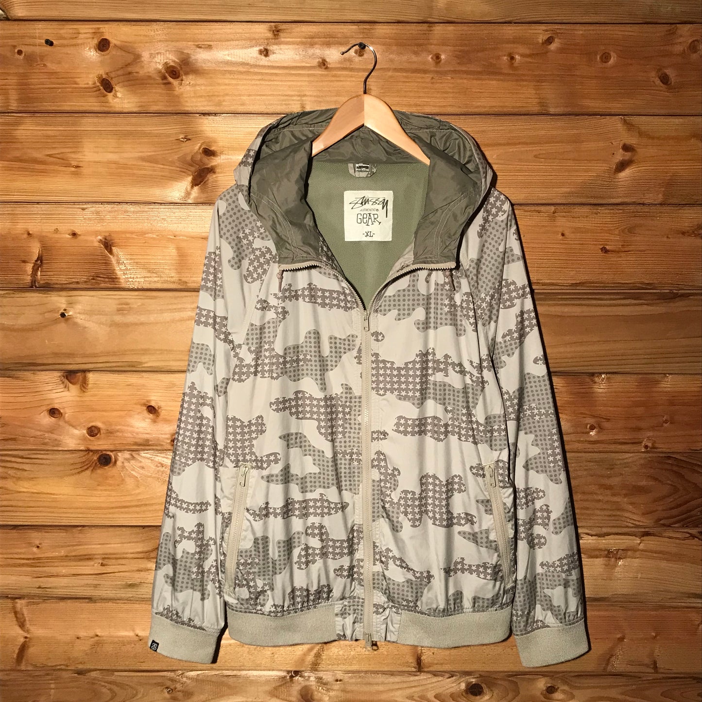 2009 Stüssy x Eric Haze Star Camo windbreaker jacket