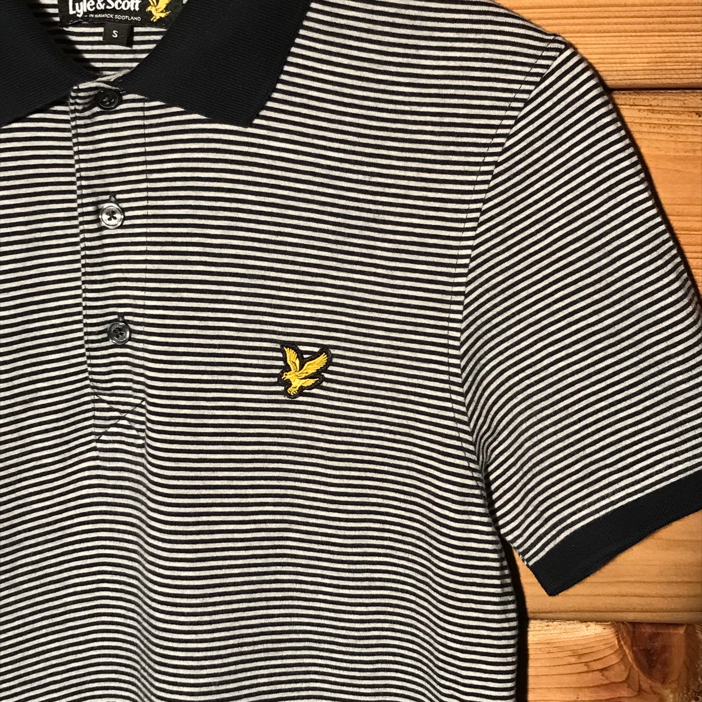 Lyle and Scott Striped polo t shirt