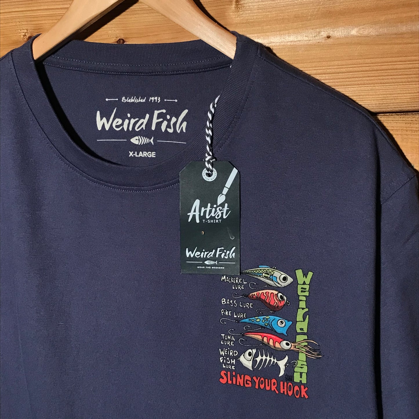 Weird Fish Sling Your Hook Artist t shirt