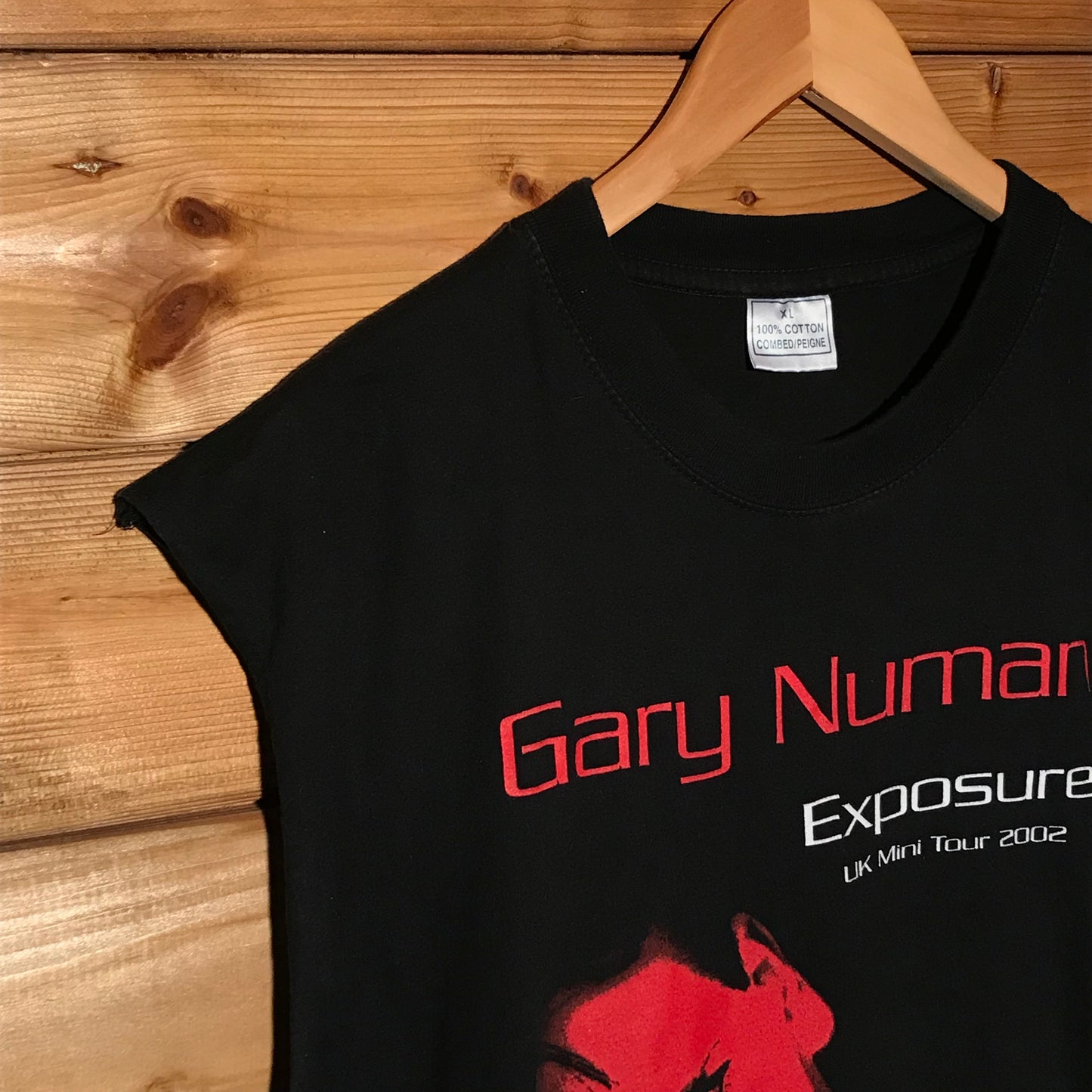 2002 Gary Numan Exposure UK Mini Tour tank top t shirt