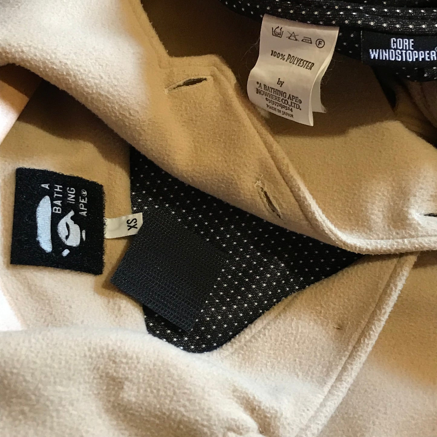 Bape, A Bathing Ape Gore fleece overshirt jacket