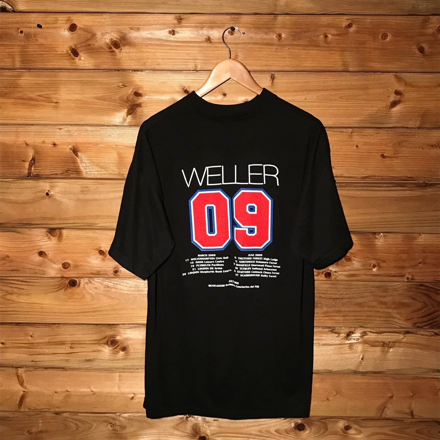 2009 Paul Weller Europe Tour t shirt