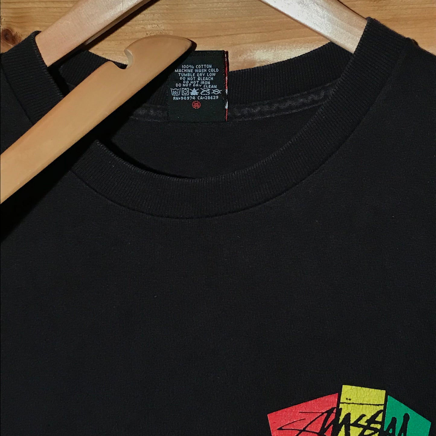 Stüssy Rasta Blocks Script Spellout t shirt