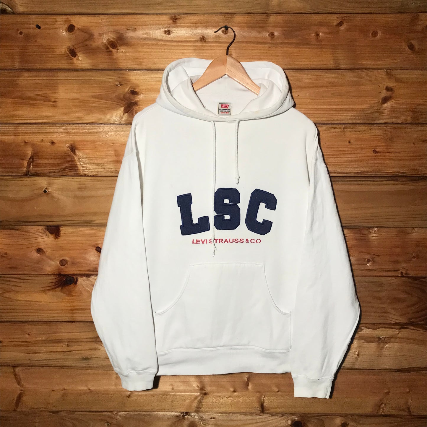 90s Levis LSC Arc Spellout hoodie