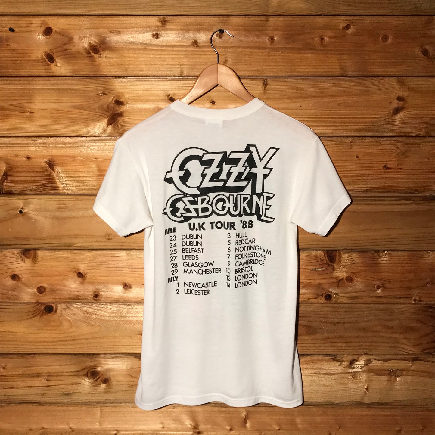 1988 Ozzy Osbourne The Ultimate Sin UK Tour t shirt