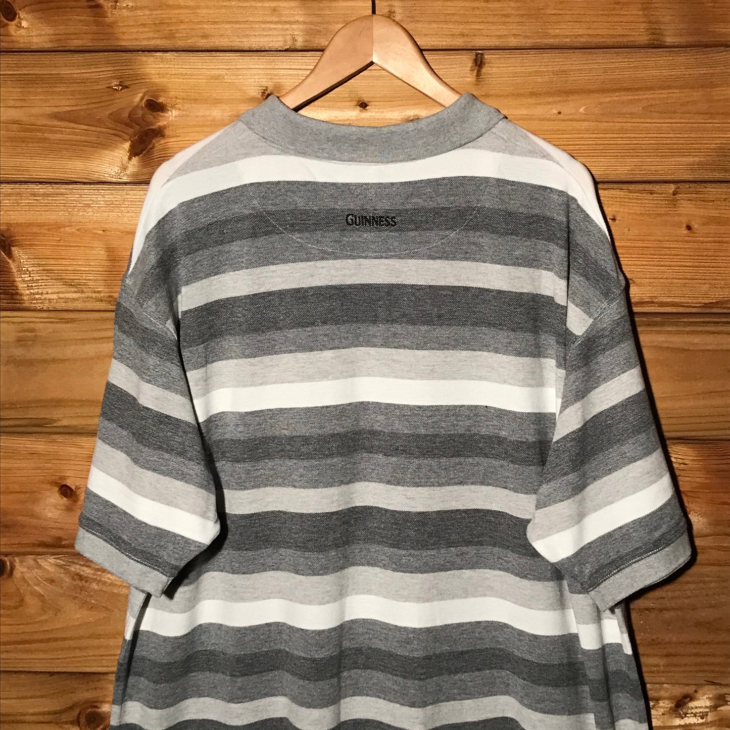 Guinness Striped polo t shirt