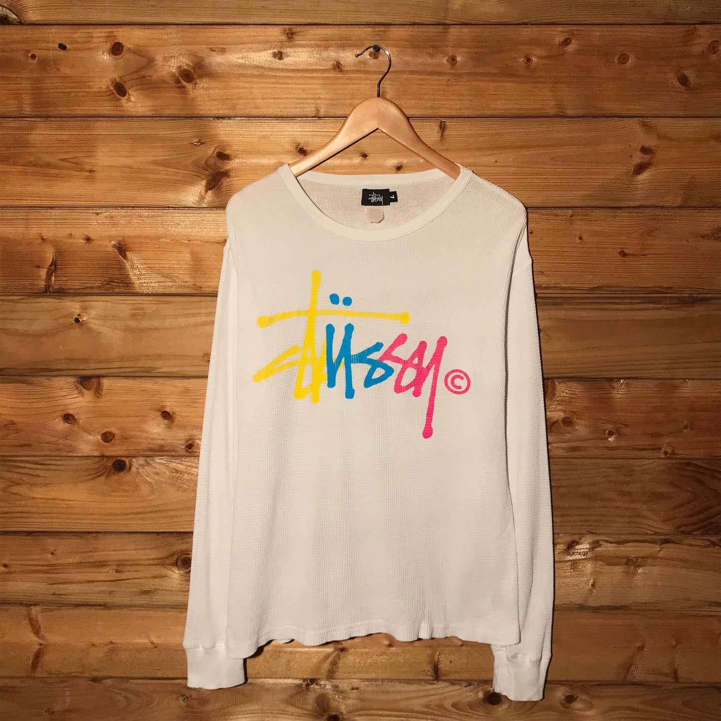 Stüssy Multi Centre Script Spellout long sleeve t shirt