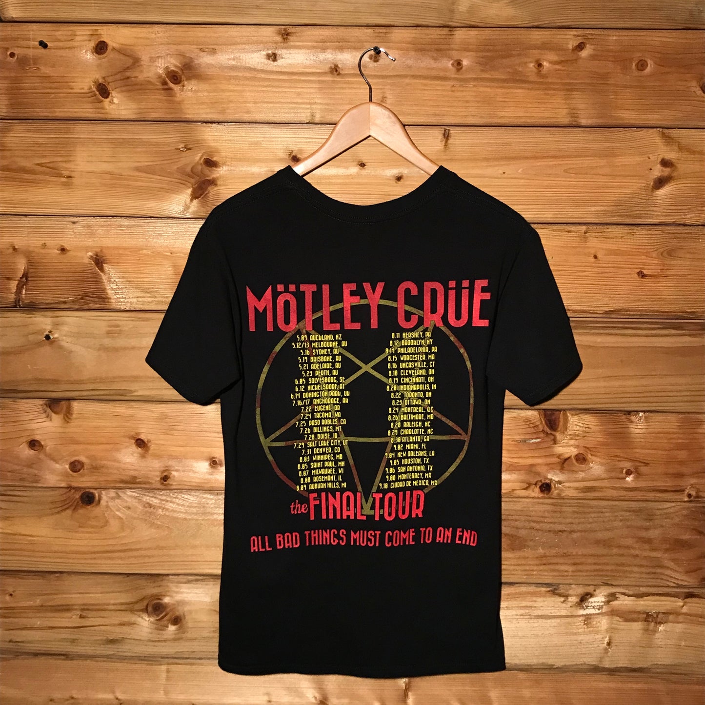 2015 Motley Crue The Final Tour t shirt