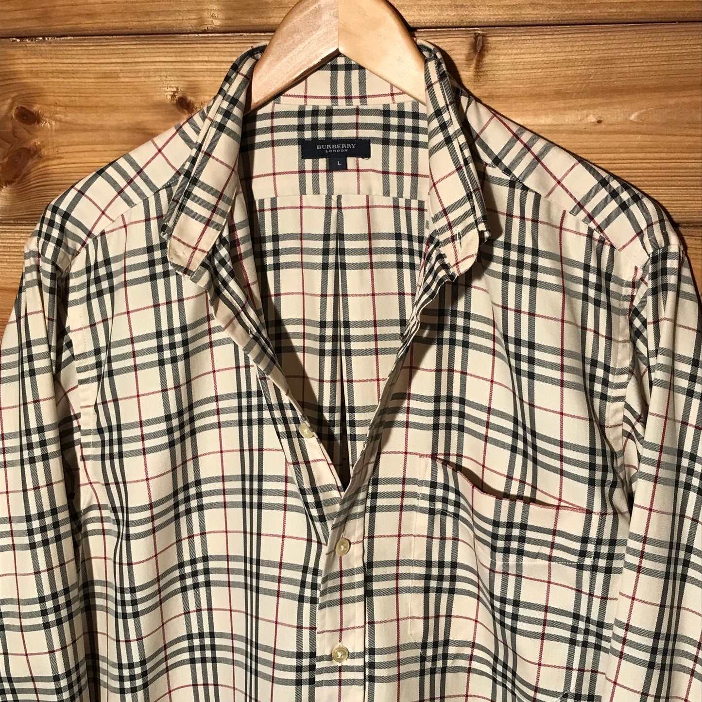 Burberry Nova Check Pattern long sleeve button up shirt