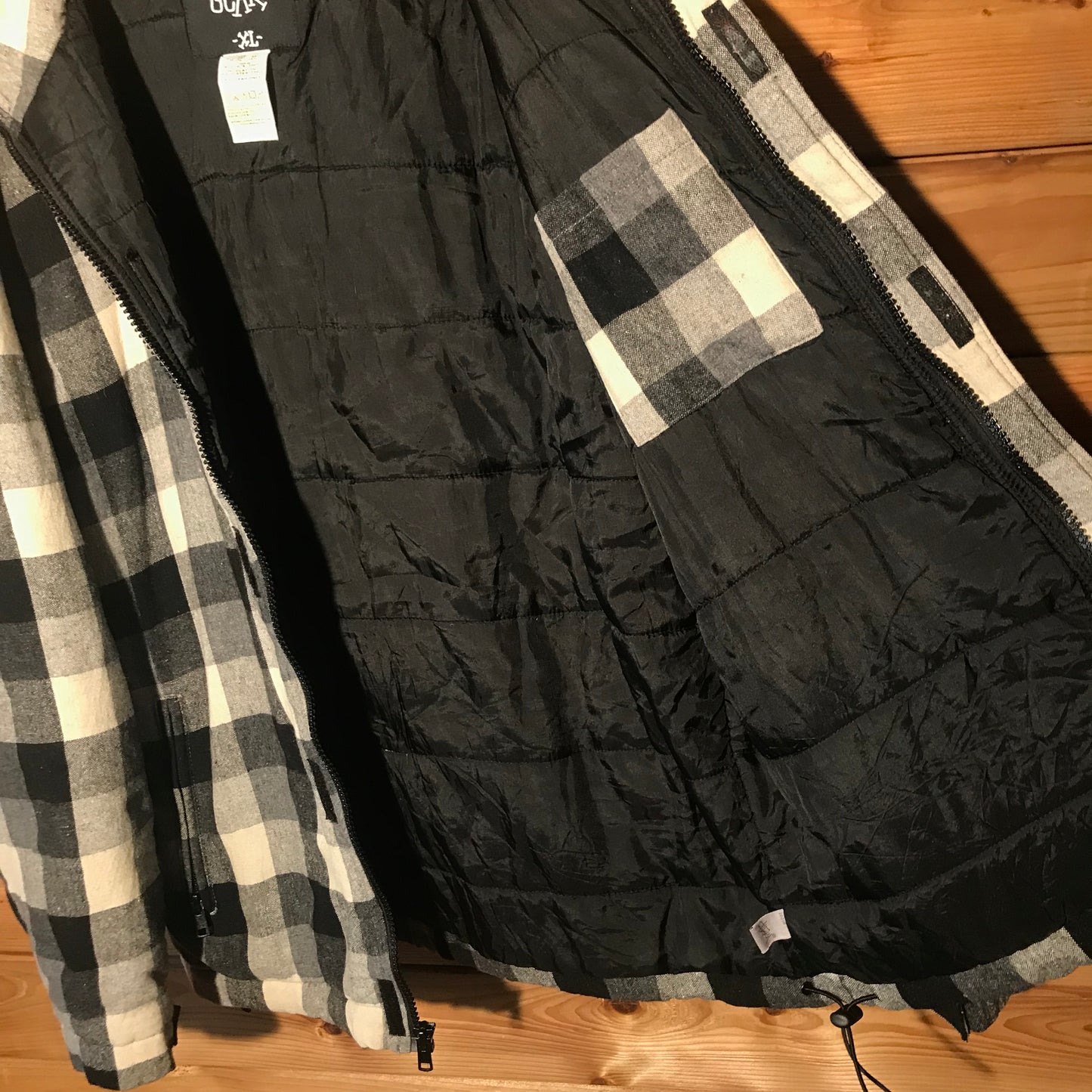 Stüssy Plaid Tartan down jacket