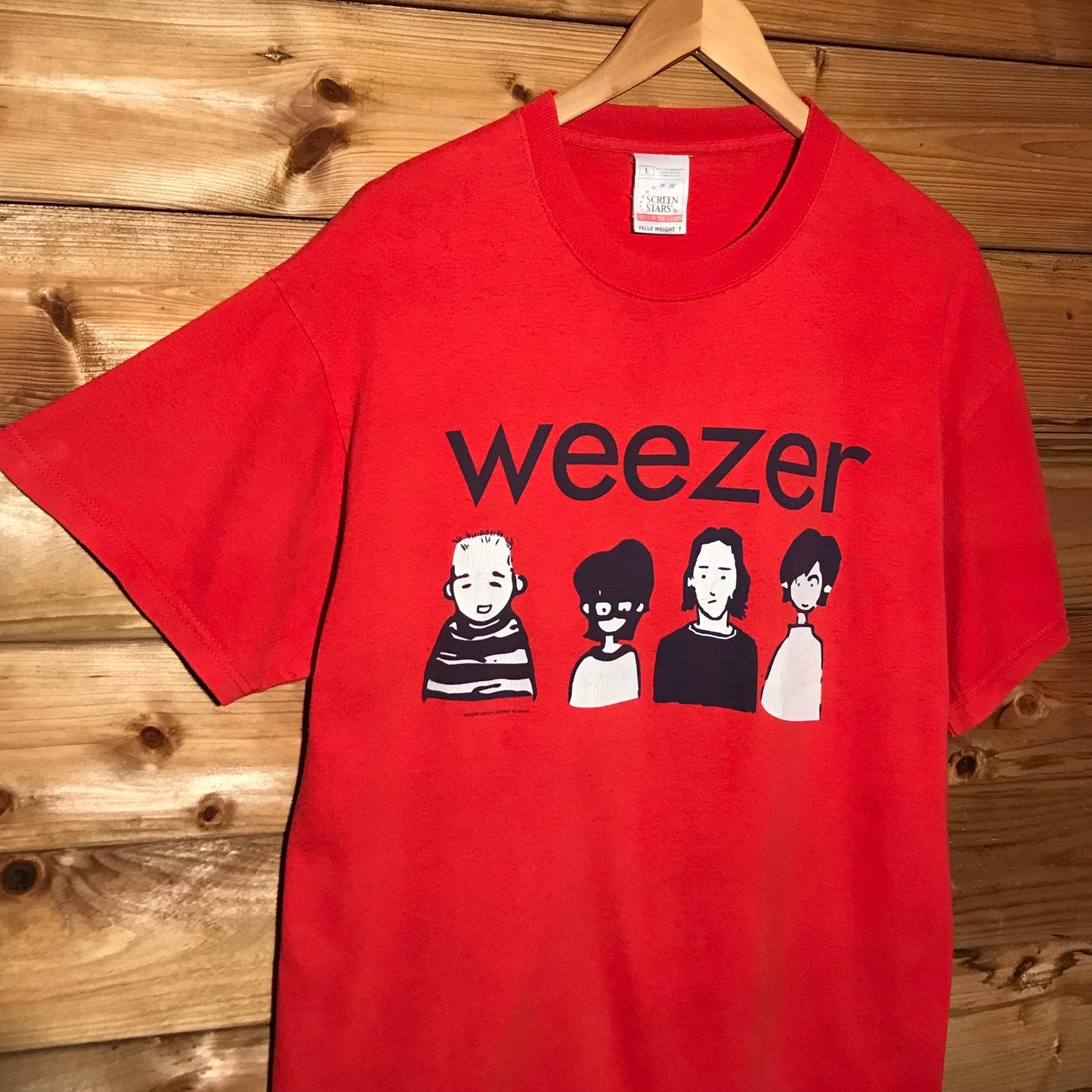 2000 Weezer Cartoon Band t shirt