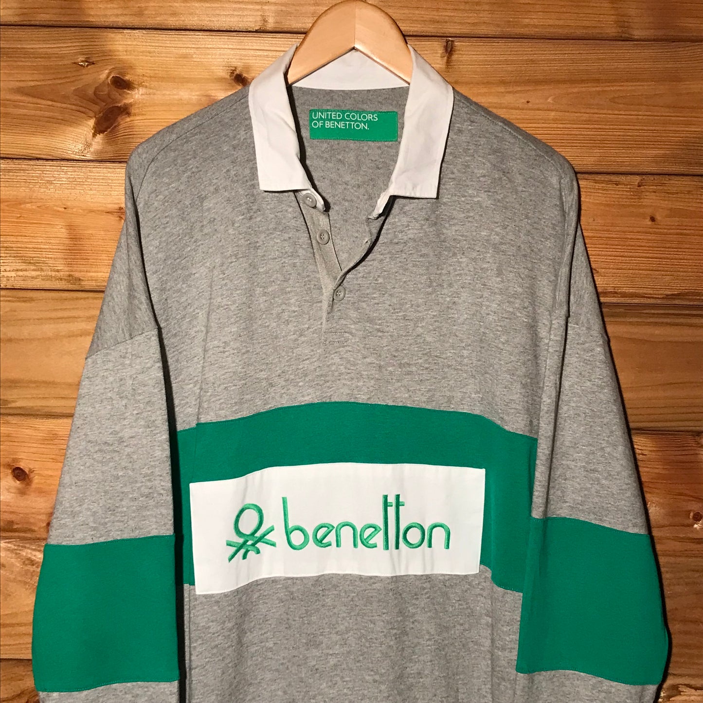 United Colors of Benetton Rugby long sleeve polo t shirt