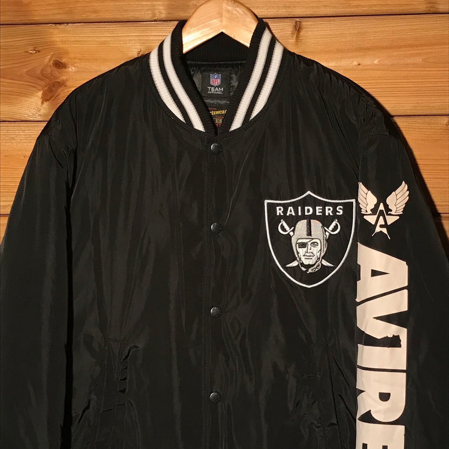 Avirex x NFL Las Vegas Raiders bomber jacket