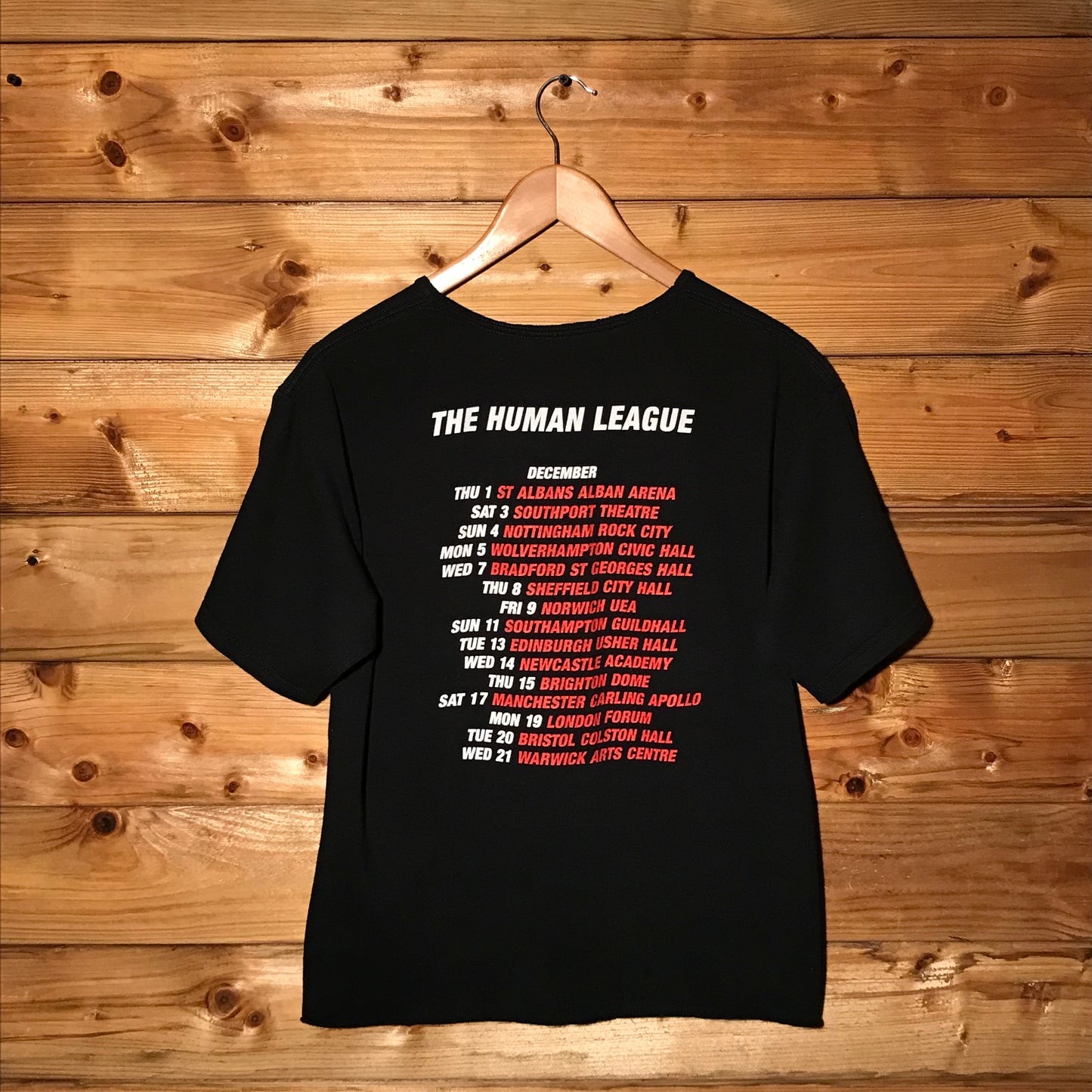 2005 The Human League UK Tour t shirt