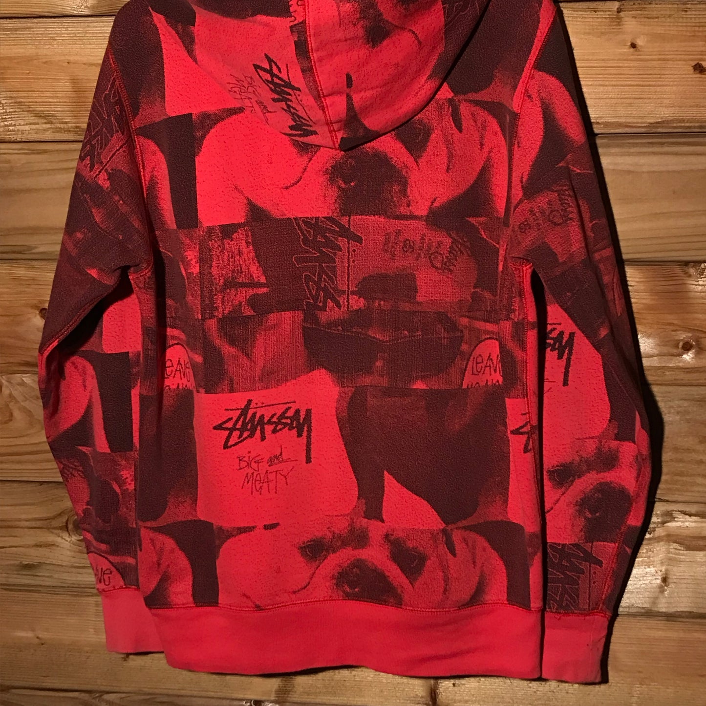 Stüssy Big And Meaty Mike Miller Photo Collage AOP zip up hoodie