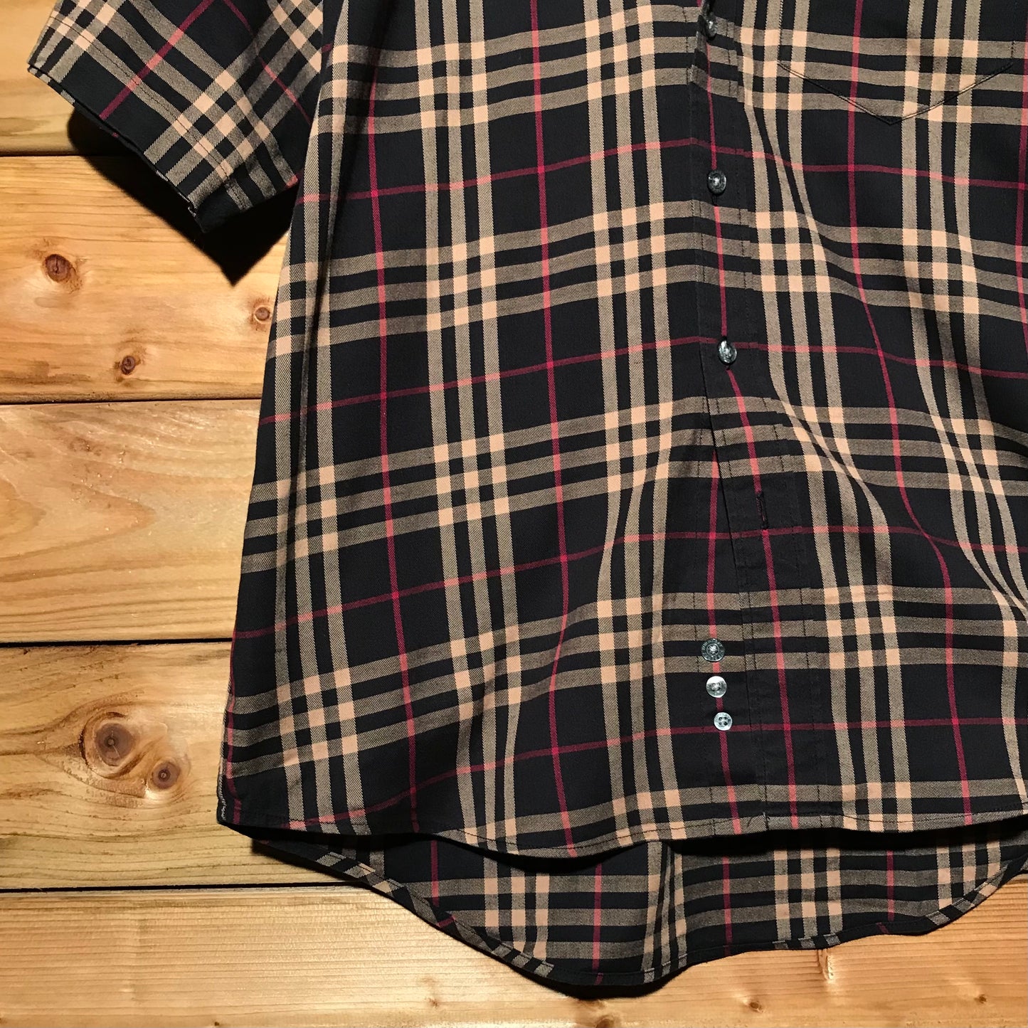 Burberry Nova Check Pattern short sleeve button up shirt