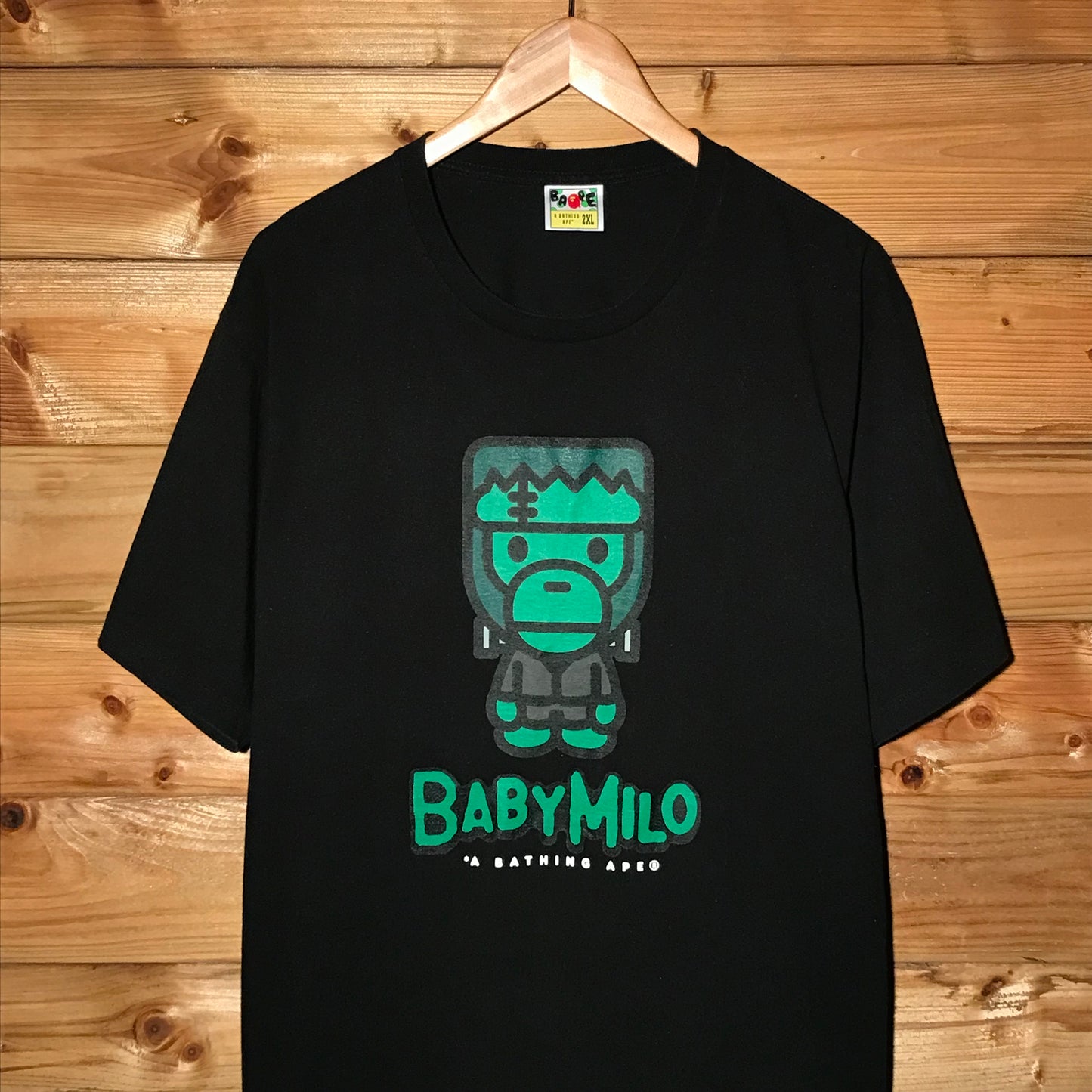 2016 Baby Milo, A Bathing Ape Halloween Frankenstein t shirt