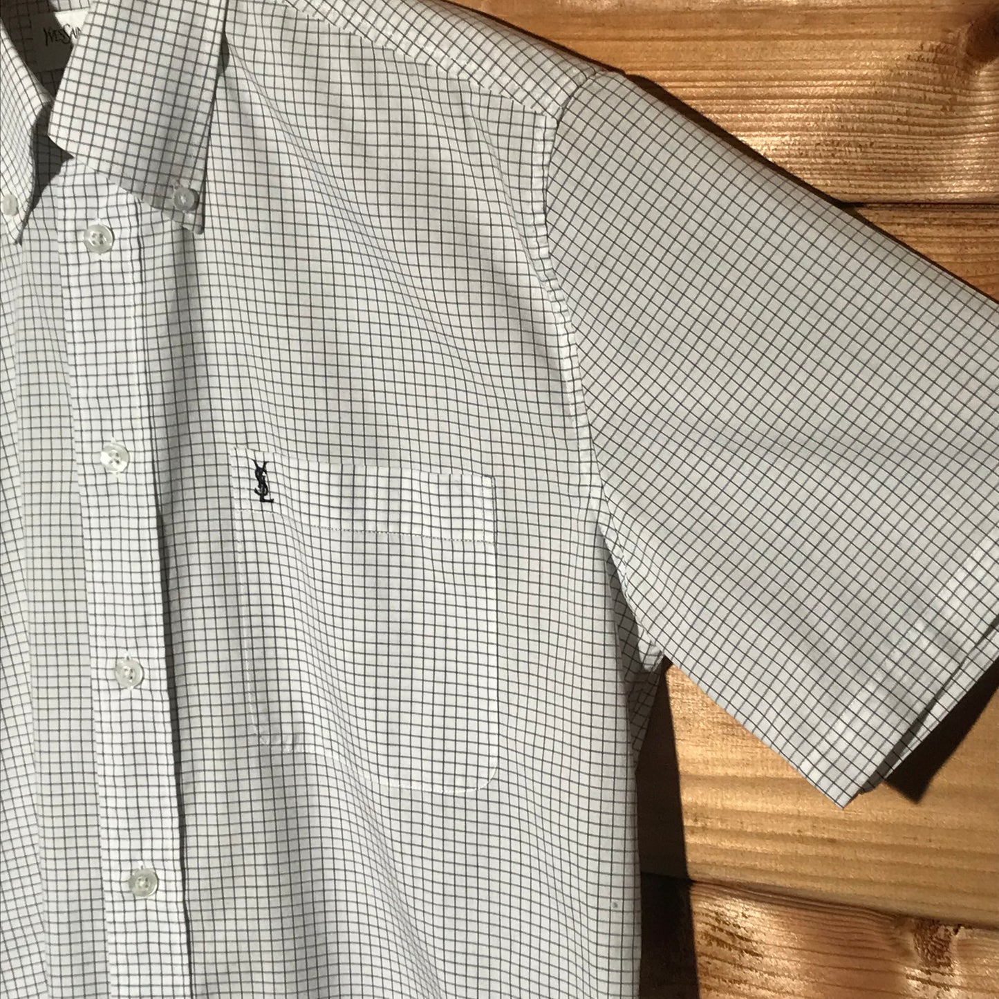 Yves Saint Laurent Grid button up shirt