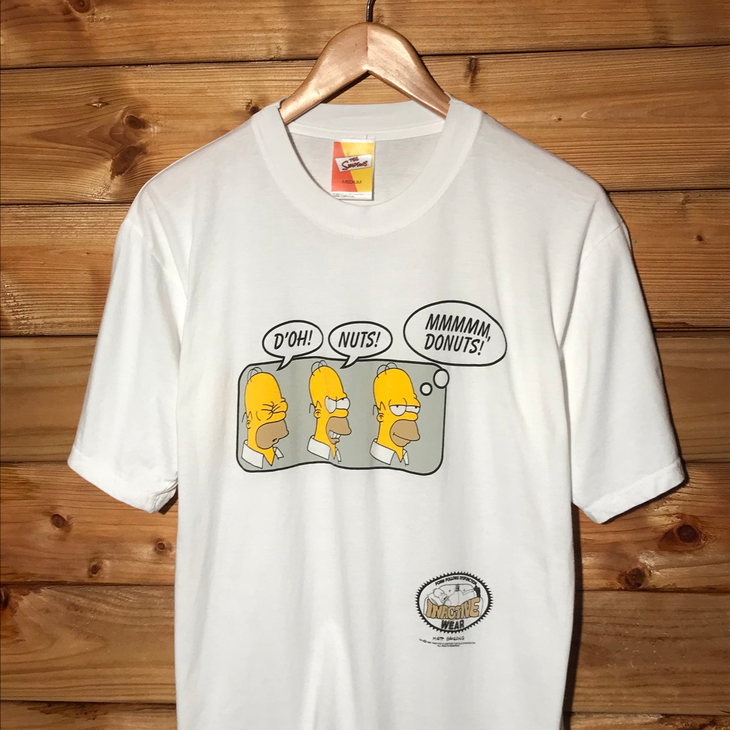 1998 The Simpsons Homer Donuts t shirt