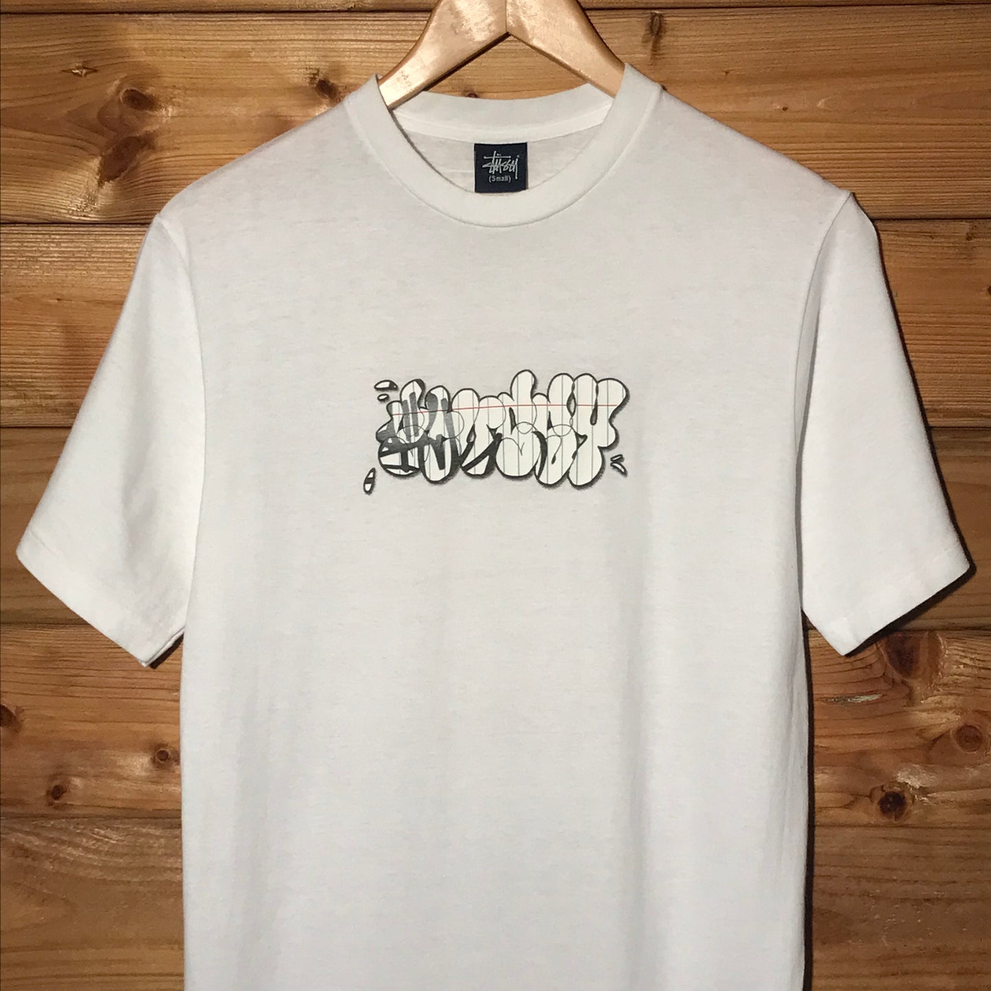 Stüssy Sketch Bubble Centre Spellout t shirt