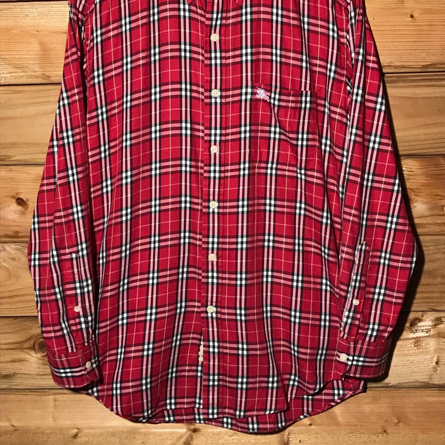 Burberry Nova Check Pattern long sleeve button up shirt