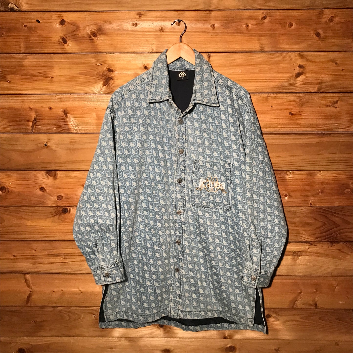 Kappa x GU Monogram denim jacket