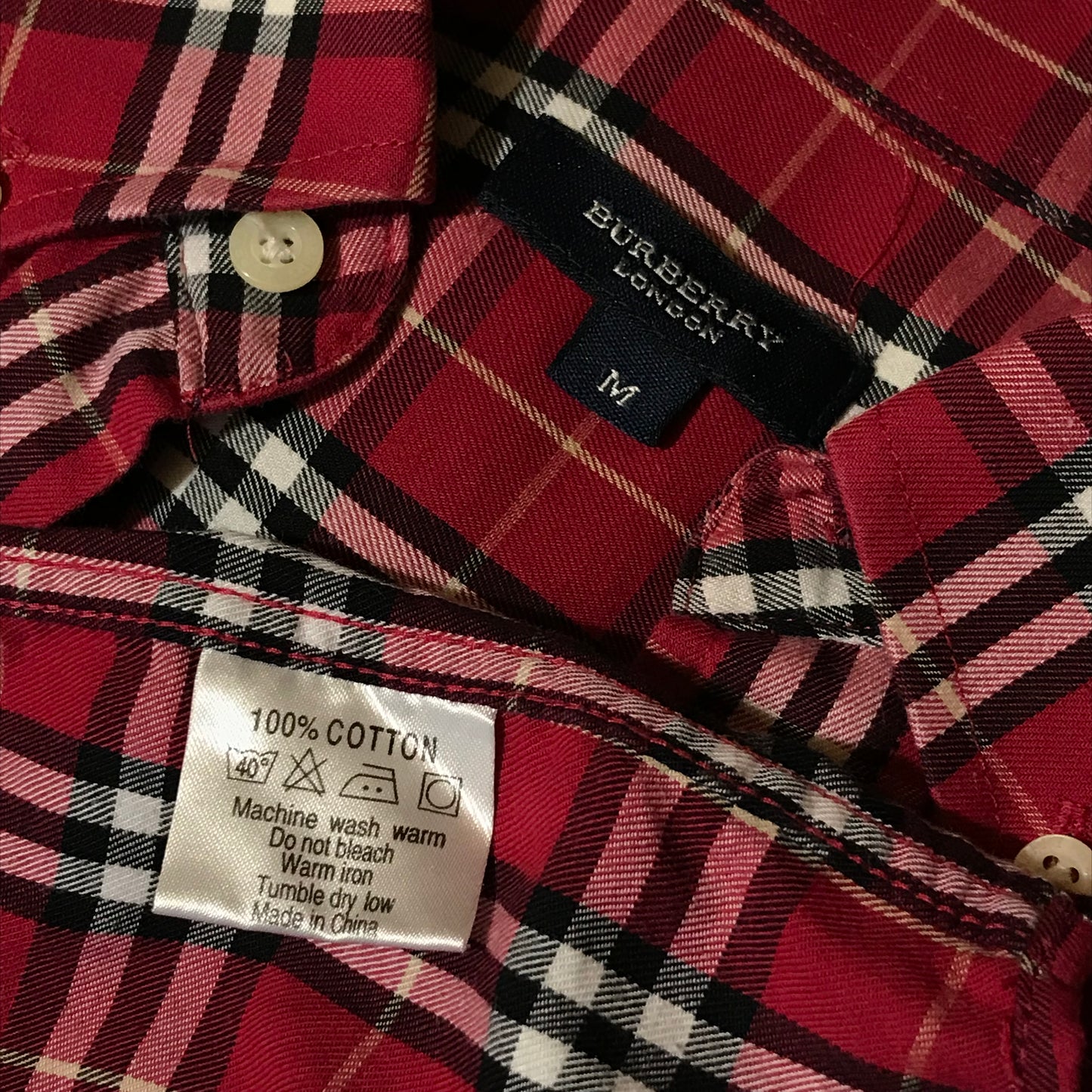 Burberry Nova Check Pattern long sleeve button up shirt