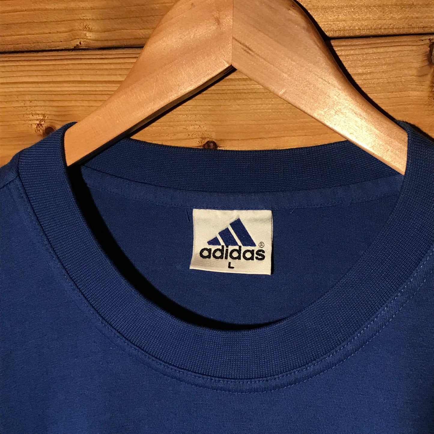 90s Adidas 3D Centre Striped Logo t shirt