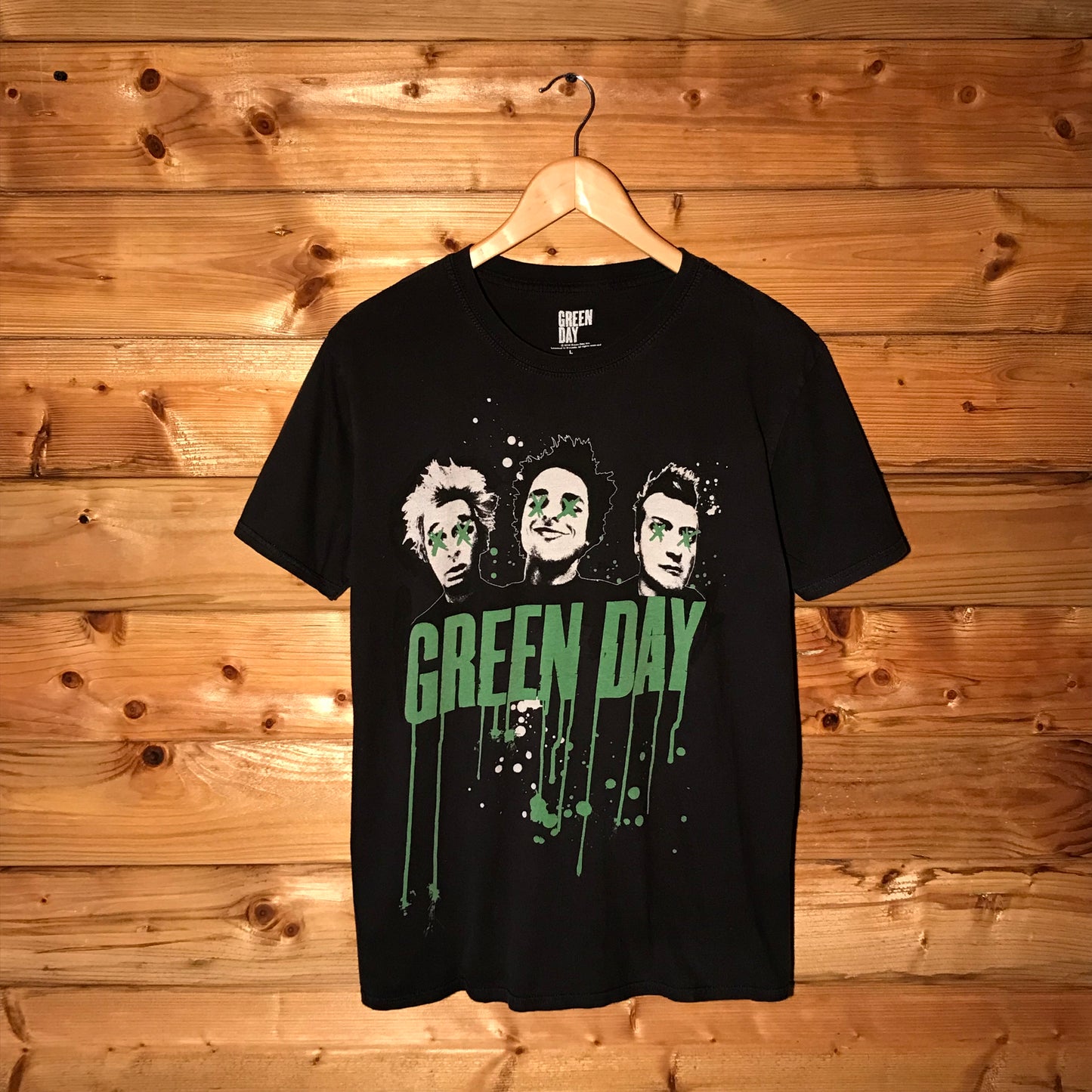 2016 Green Day Paint Drip Spellout t shirt