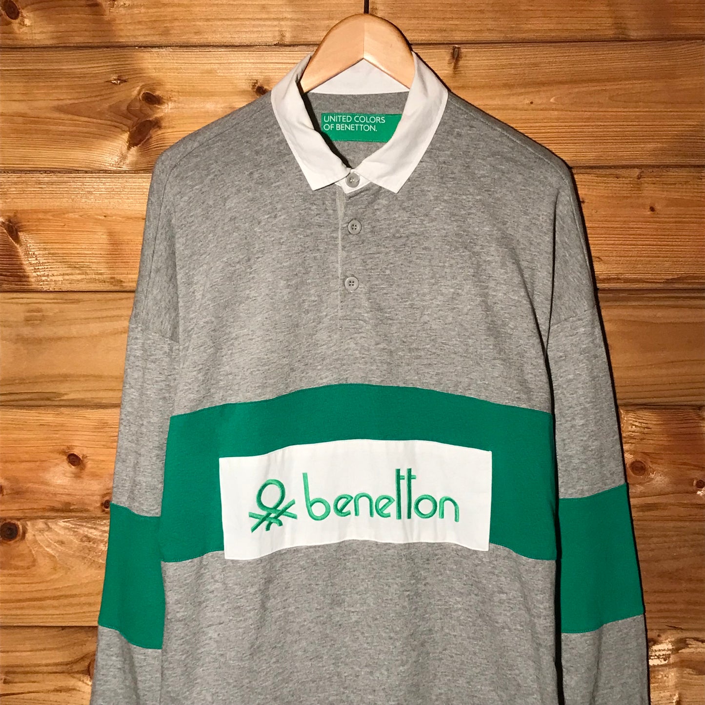 United Colors of Benetton Rugby long sleeve polo t shirt