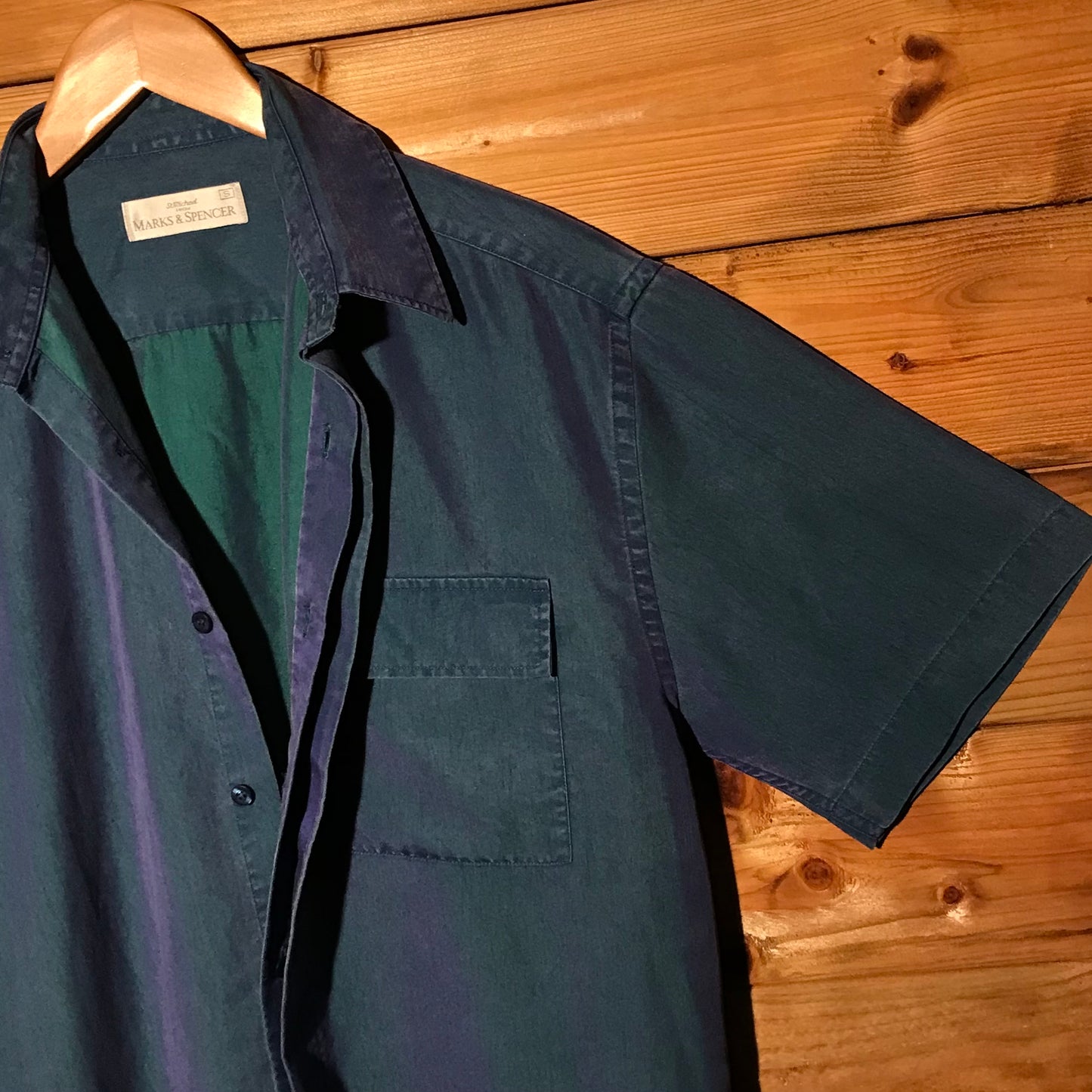 90s St Michael Colour Weft button up shirt