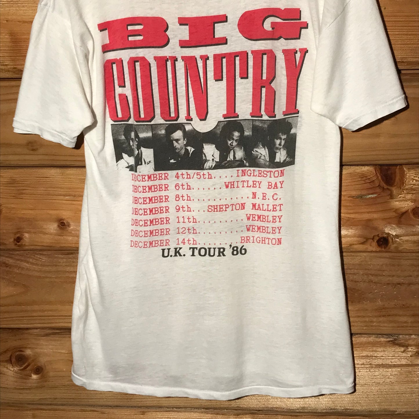 1986 Big Country The Seer UK Tour t shirt