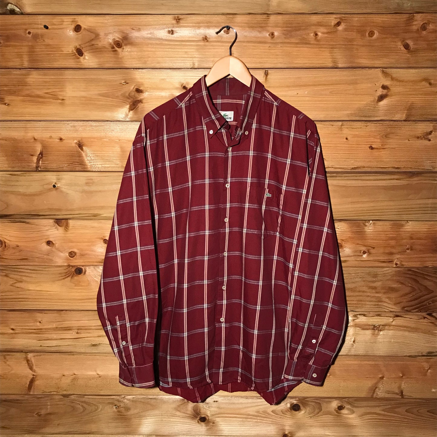 Lacoste Plaid button up shirt